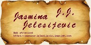 Jasmina Jelesijević vizit kartica